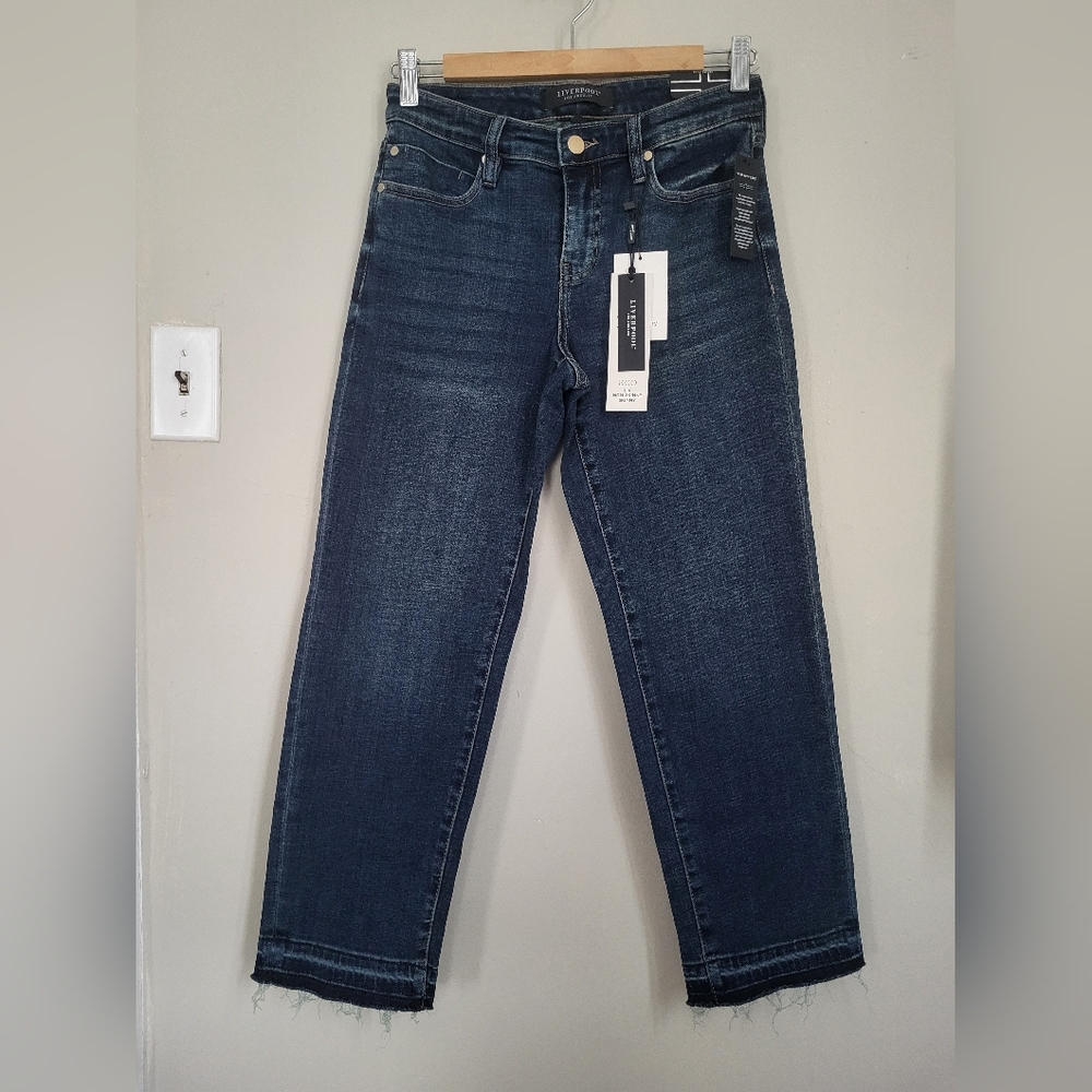 Liverpool Eco Non-Skinny Skinny Dark Blue Jeans P4/27 NWT